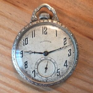 Vintage Illinois Pocket Watch- Works